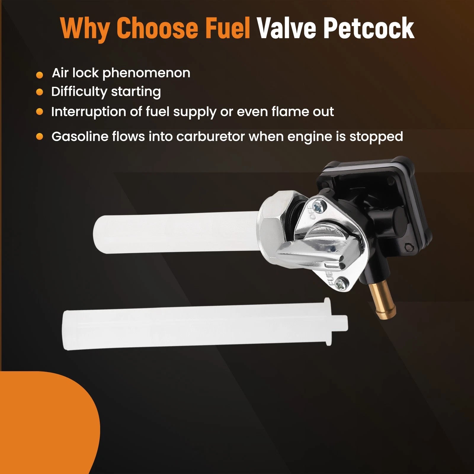 Fuel Valve Petcock for Harley-Davidson Heritage Springer (1997-2001)
