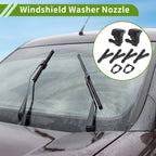 Windshield Washer Nozzle Set with Hose Connector for Chevrolet (No. 95226510)