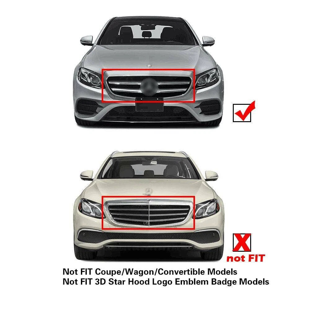 GT Front Grille Bumper for Mercedes-Benz E300 E400 W213 (2017–2019)