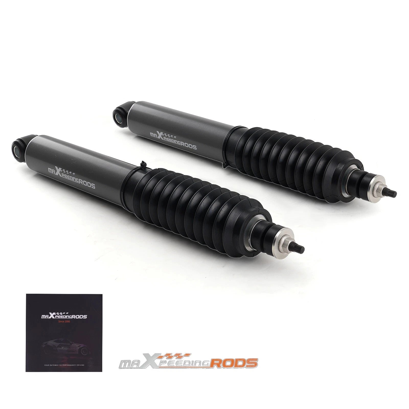 2X Lift Shock for Ford F-150 (1980–1996) 4WD Front 18mm Rod Nitrogen 490mm