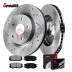 Front Rotors Pads Kit for GMC Terrain, Chevy Impala, Equinox, Buick Allure (2009–2017)