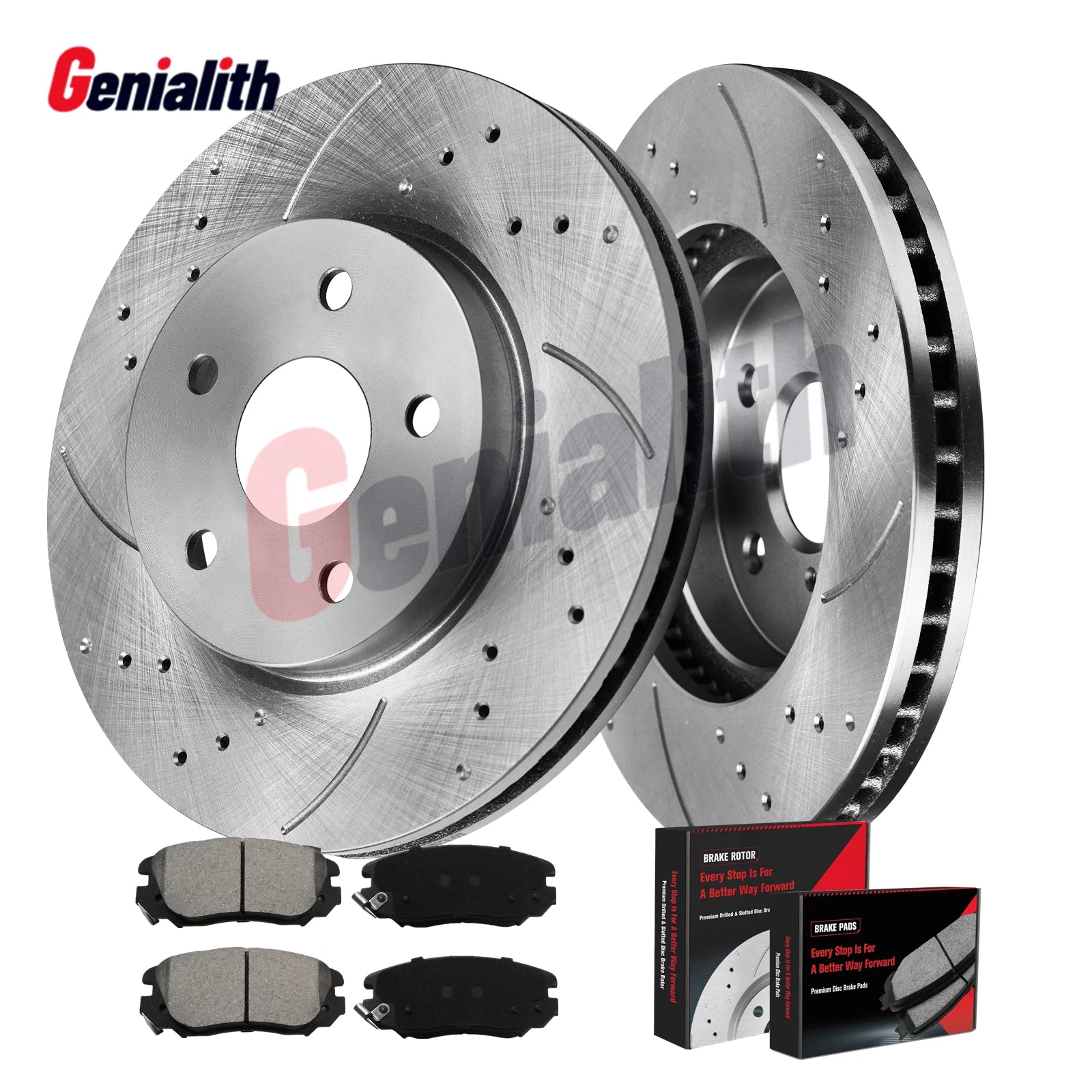 Front Rotors Pads Kit for GMC Terrain, Chevy Impala, Equinox, Buick Allure (2009–2017)