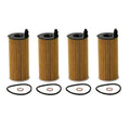 Set of 4 WIX Cartridge Lube Metal Free Filters for BMW F22 F30 G30