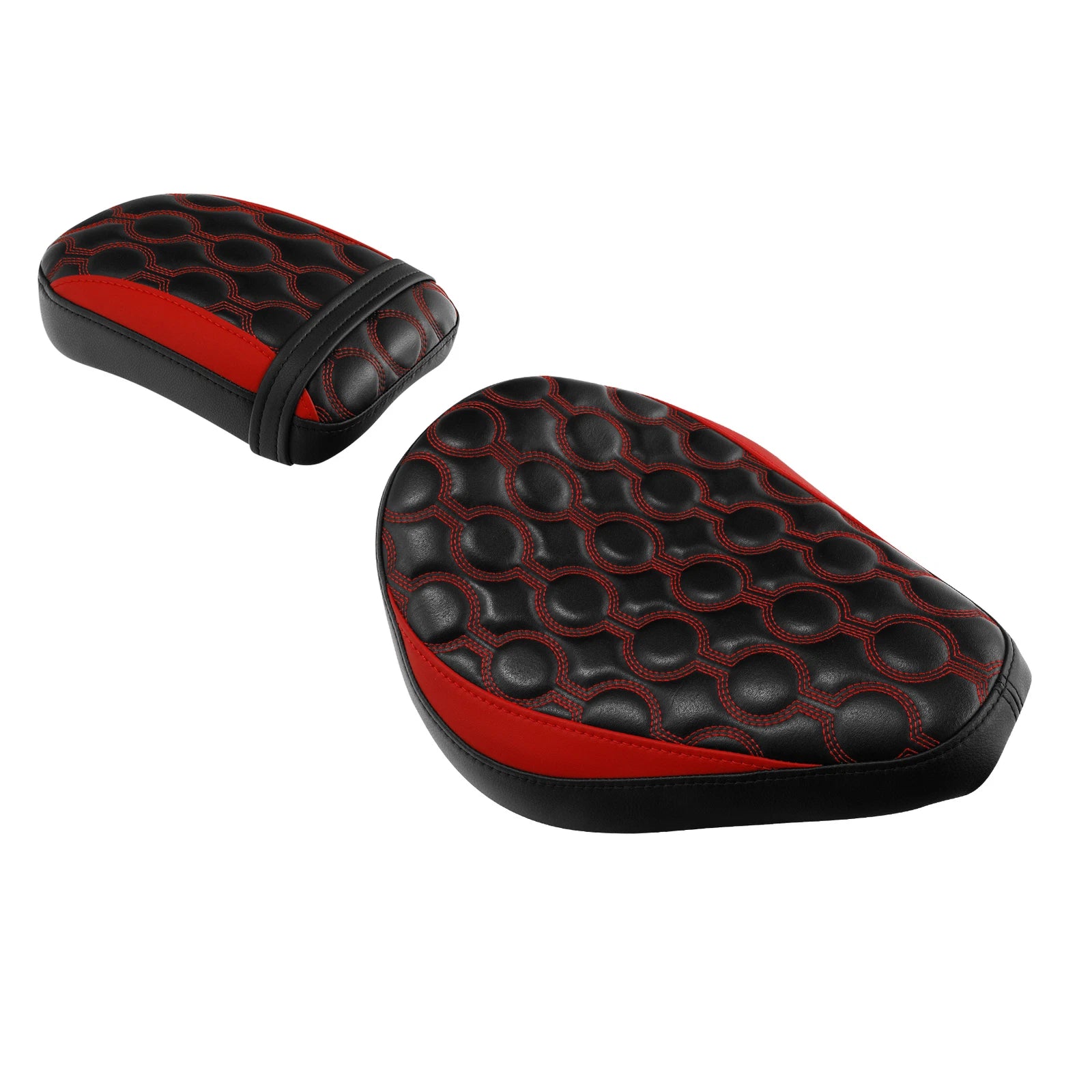 Driver & Passenger Seat for Honda Rebel 300 CMX300 (2017–2024) Black Red