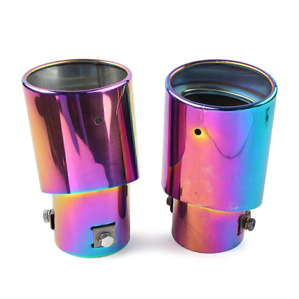 Stainless Steel Rear Exhaust Bent Pipe Tail Muffler Tip for Car