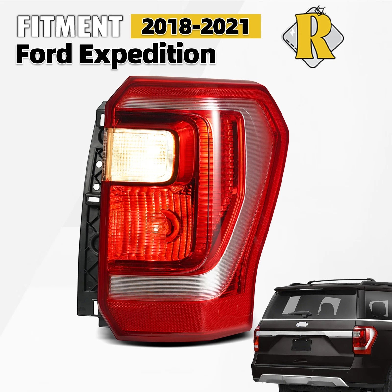 Halogen Tail Light Right Passenger RH for Ford Expedition (2018–2021)