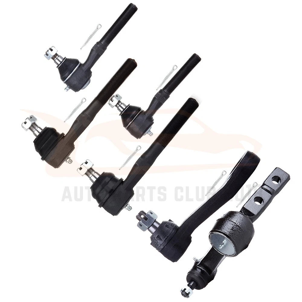 Set of 6 Front Tie Rod Links Pitman Idler Arm Kit for Ford Expedition (1997–2002)