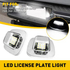2X LED License Plate Lights for Chevy C/K 1500 2500 3500 (1988–2000)