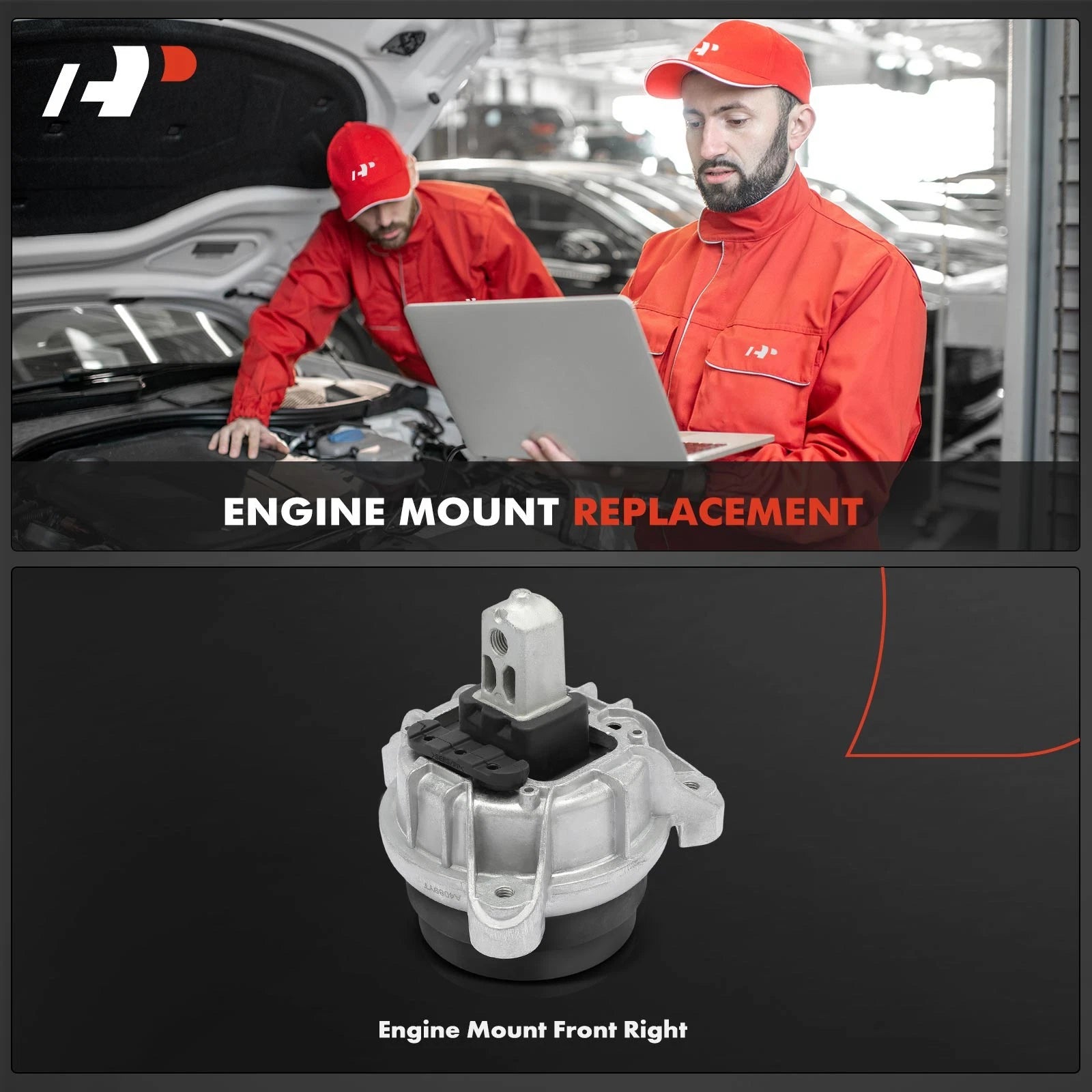 Front Right Engine Mount for BMW 535i 528i 640i (2011-2016)