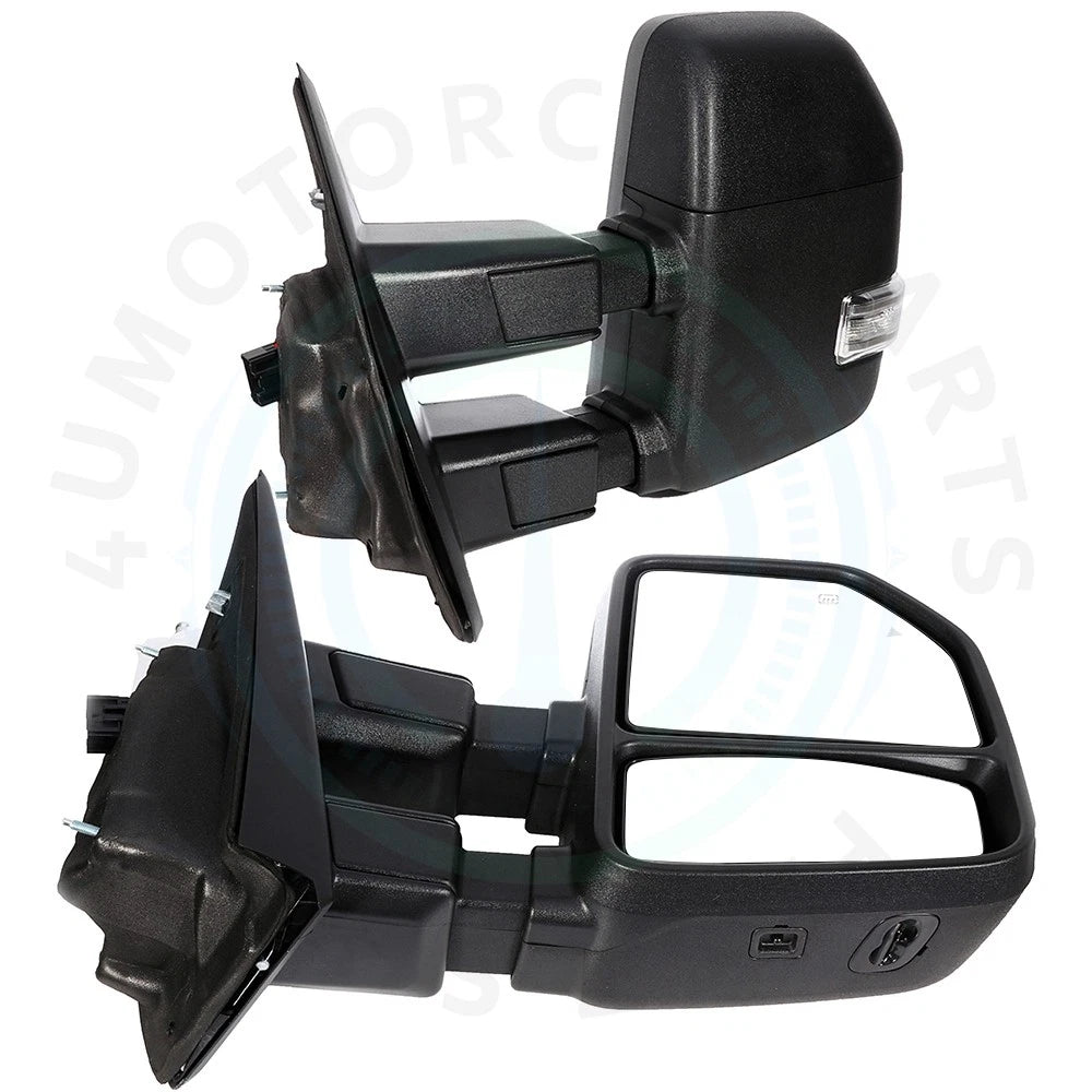 Power Heated Turn Signal Tow Mirrors for Ford F-250 (2017–2019)