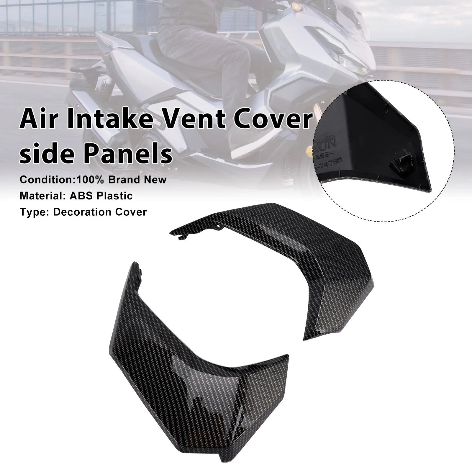 Air Intake Vent Cover Side Panels for Honda ADV 350 (2022–2025) Carbon