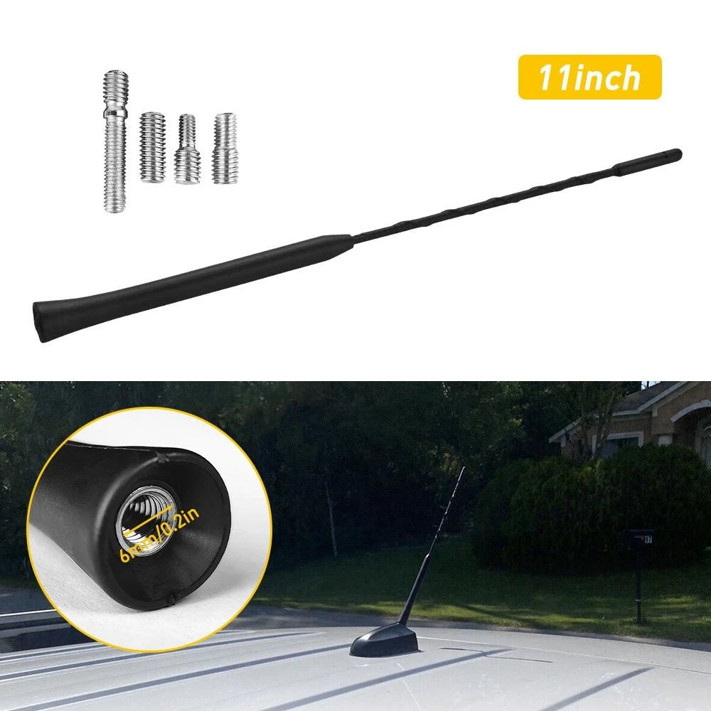 Set of 11 Black Carbon Fiber Antenna Masts for Toyota 4Runner/Camry (H)