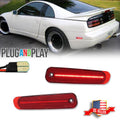 2X Red LED Rear Bumper Side Marker Lights for Nissan 300ZX Z32 (1990–1996)