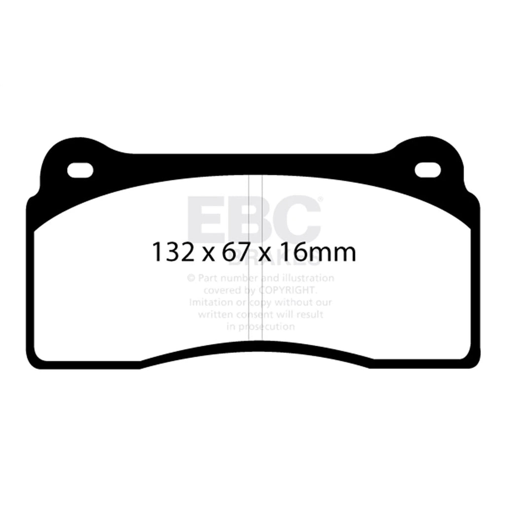 Set of 2 Brake Pads for Tesla Model 3, Nissan GT-R