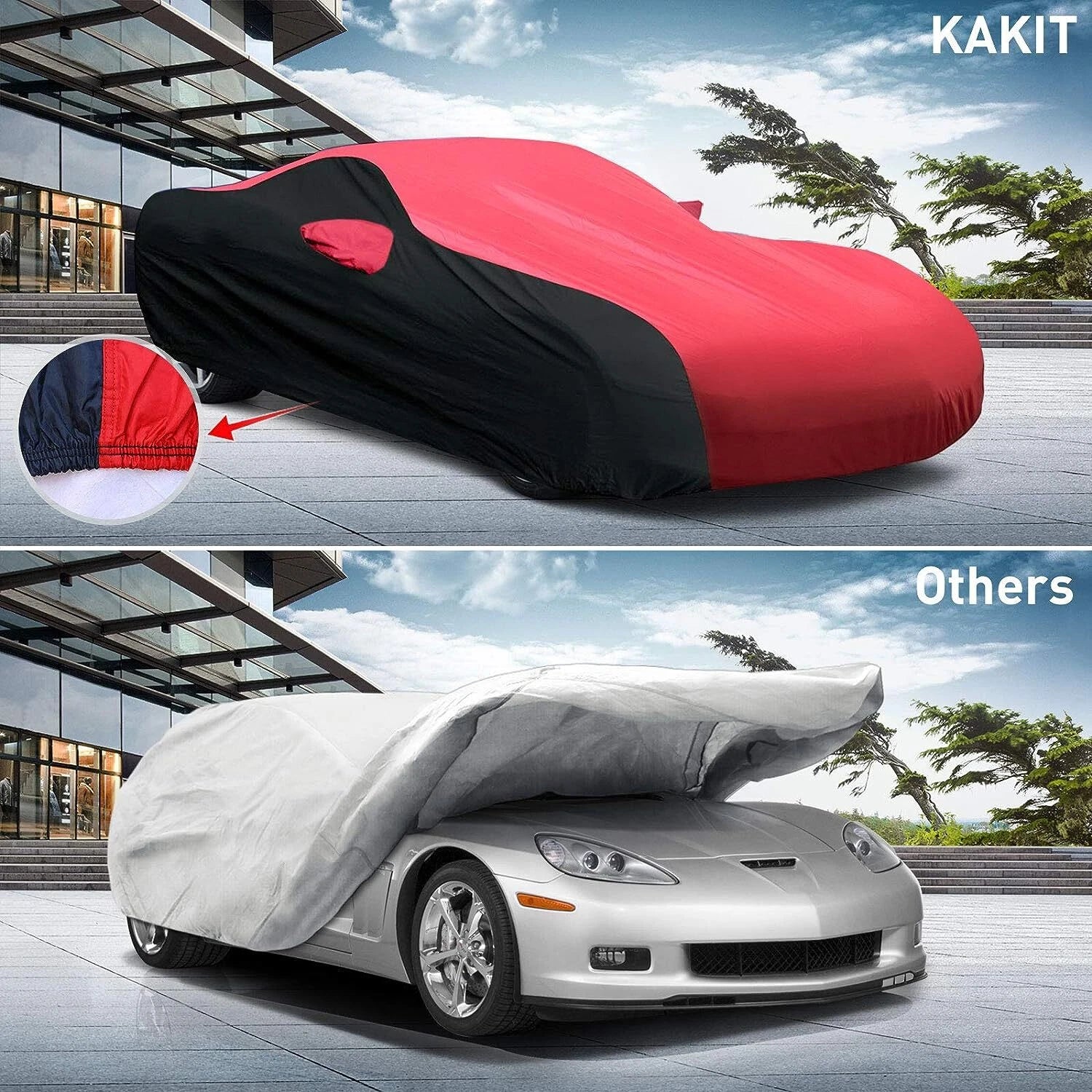 Full Car Cover for Corvette C6 (2005–2013) Waterproof UV All Weather