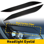 2X Headlight Eyelids for Nissan 350Z (2003–2009) Carbon Fiber Trim