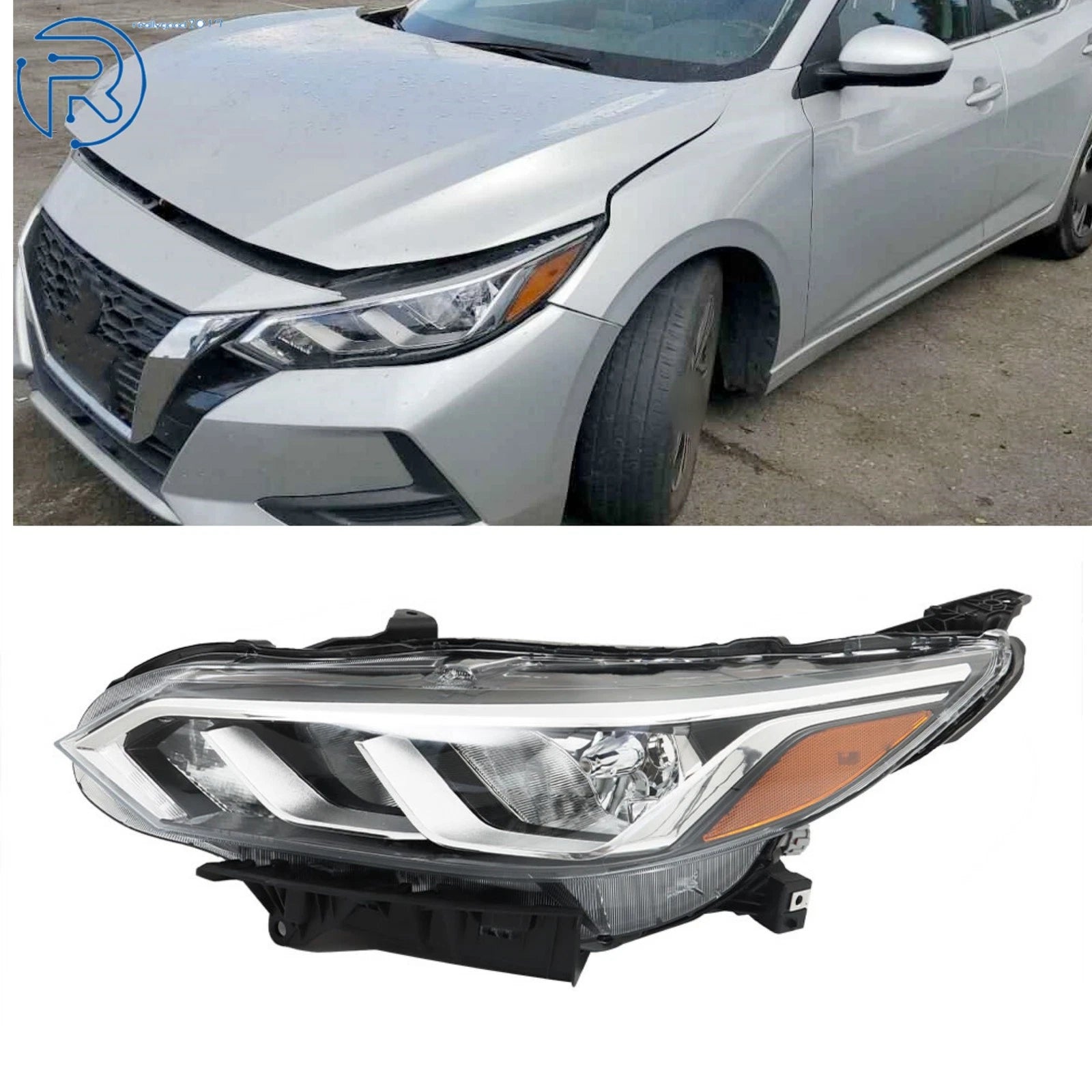 Left Side Halogen Headlight Assembly for Nissan Sentra (2020–2022)