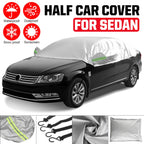 All Weather Half Body Cover for Car Sedan (UV, Rain, Snow, Dust Resistant)