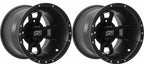 Set of 2 ITP SS112 Matte Black Sport Rear Wheels 10x8 for TRX KFX LTR 250 400 450 450R