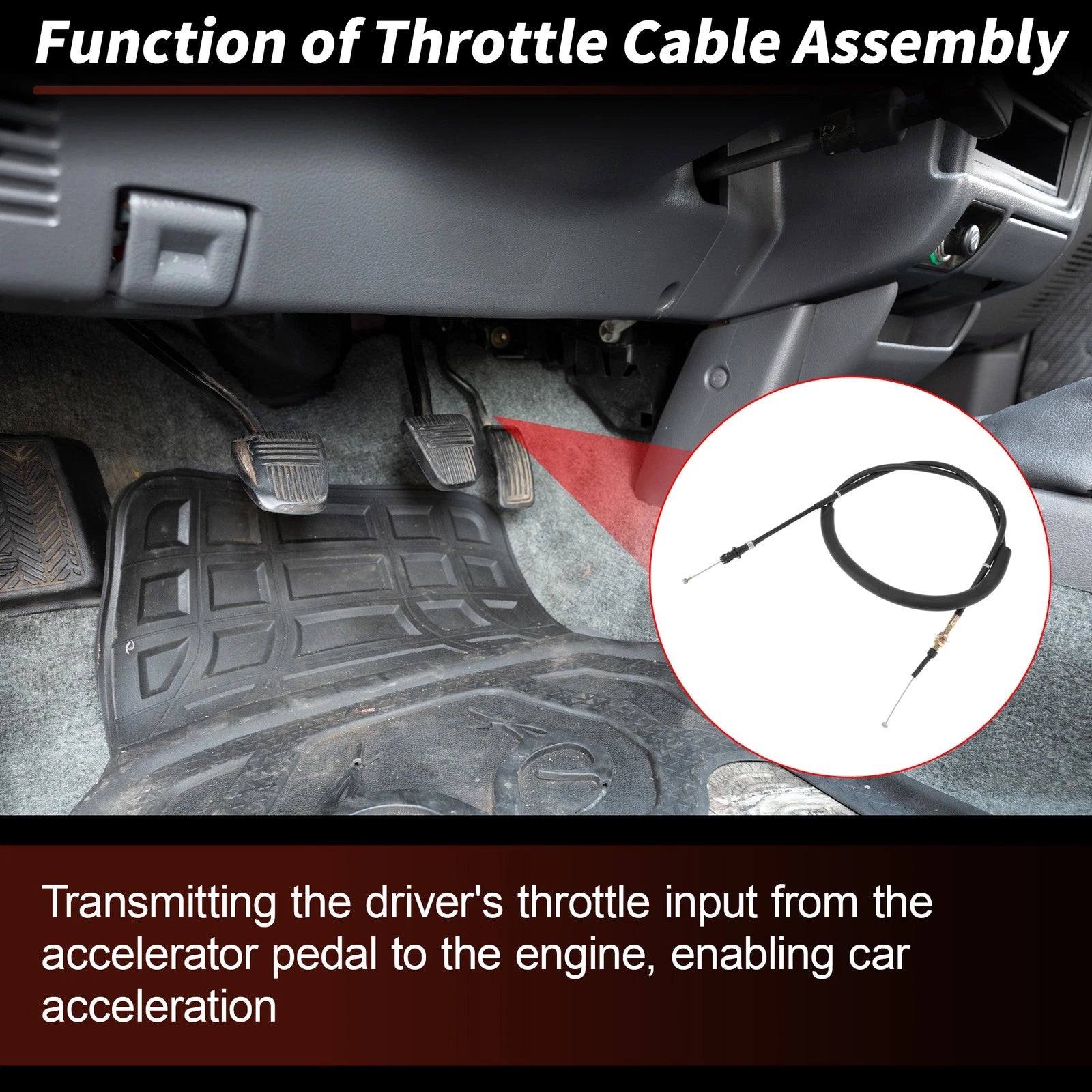 Throttle Cable for Toyota Tacoma (1995–2004) No. 35520-35180