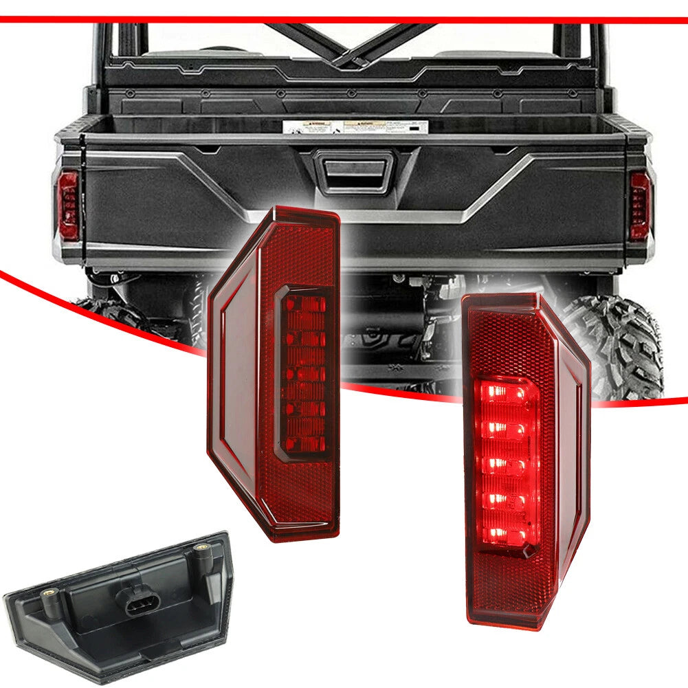 2X Rear Red LED Tail Light Lamps for Polaris Ranger 900 XP 1000 (2013–2020)