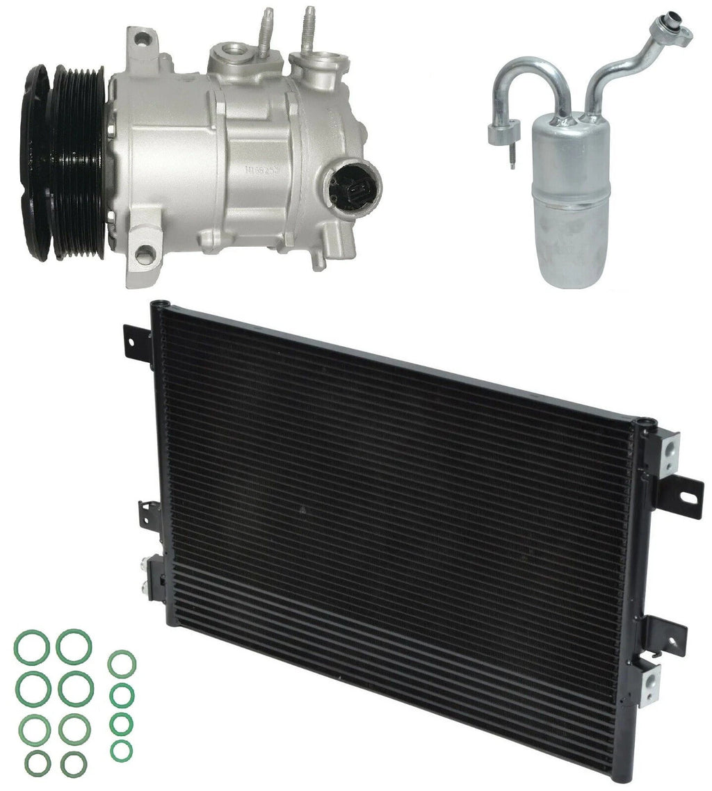 AC Compressor Kit With Condenser Replacement for Dodge Avenger 2.4L (2009–2014)