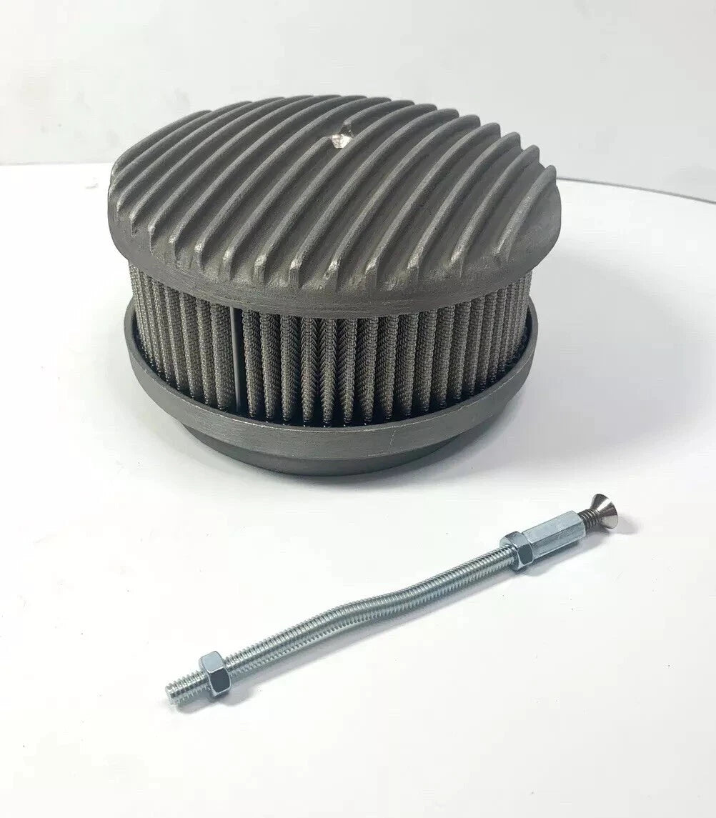 Finned Aluminum Air Cleaner Replacement for Universal Fit Vehicles (Any Year)