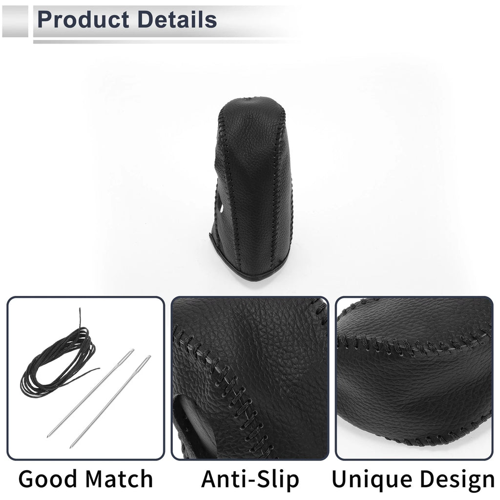 1 Pc Gear Shift Knob Cover for Nissan Tiida (2004–2012) Pebbled Black