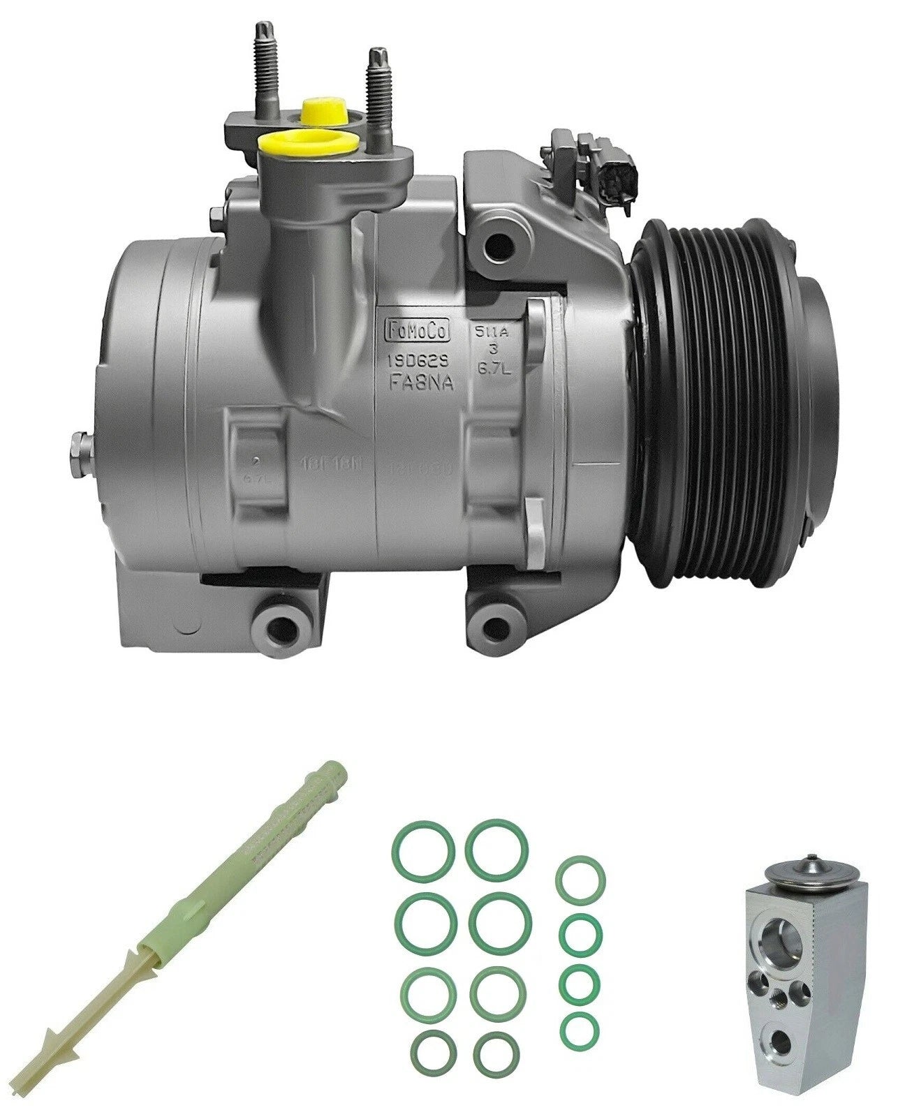 AC Compressor Kit Replacement for Ford F-250 Super Duty 6.7L (2019–2022)