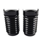 CNC Upper Fork Boot Slider Cover Black for Harley Street Glide FLHX FLHXS (14-23)