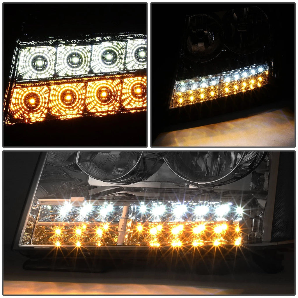 LED DRL Turn Signal Headlight Lamps for Tahoe Suburban (2007–2014)