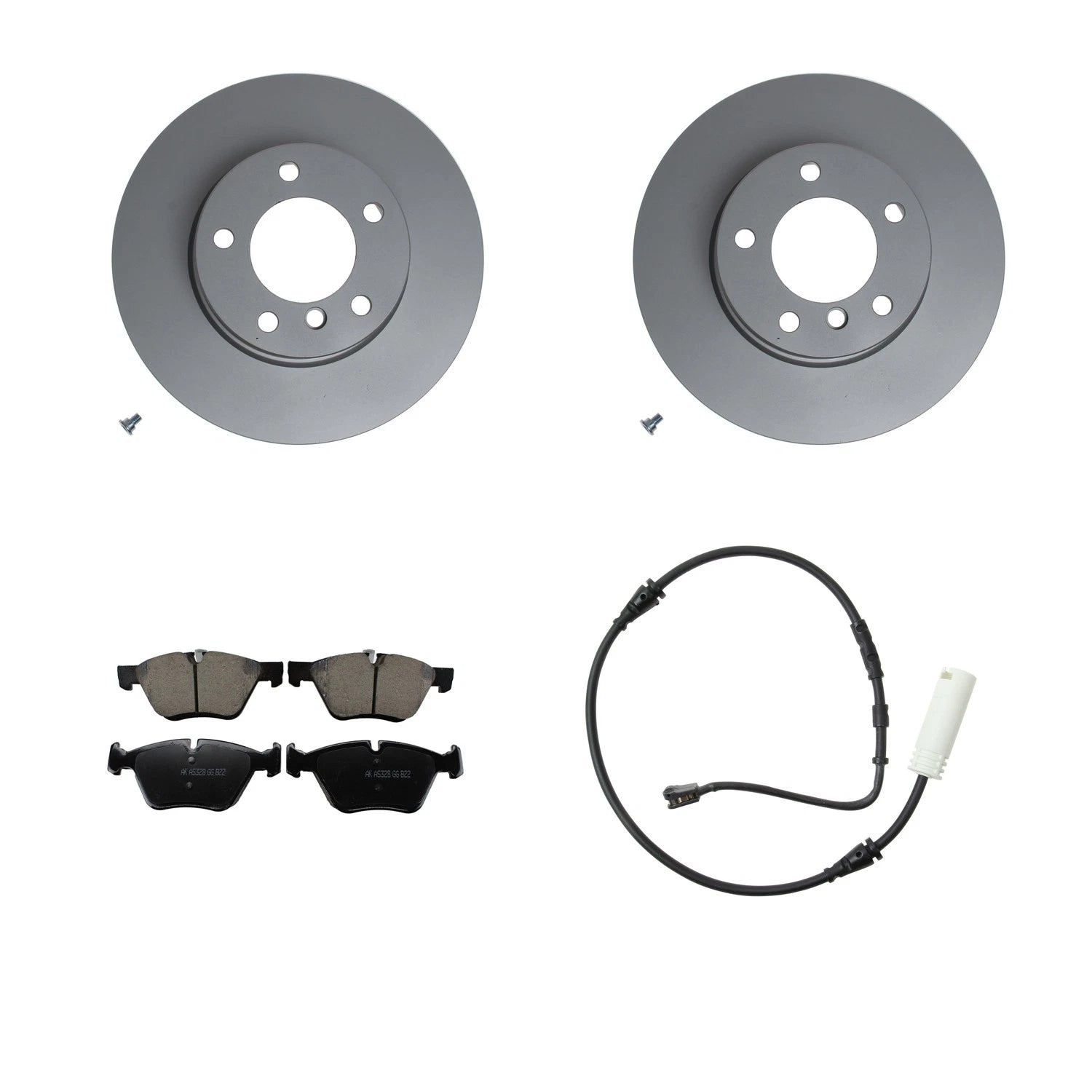 Hella Front Rotors & Akebono Euro Ceramic Brake Pads for BMW 128i (2008–2013)