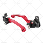 CNC Pivot Brake Clutch Levers Red for Honda XR250 CR125R CRF450R CR500 (1996–2007)