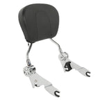 Chrome/Black Adjustable Backrest Sissy Bar for Harley Street Glide (2009-2025)