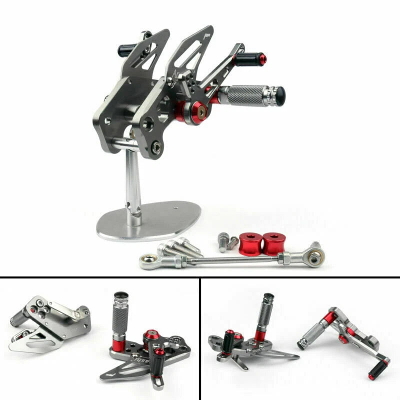Aluminum Rearsets Footpeg Pedals for Kawasaki Z125 Pro (2016–2019)