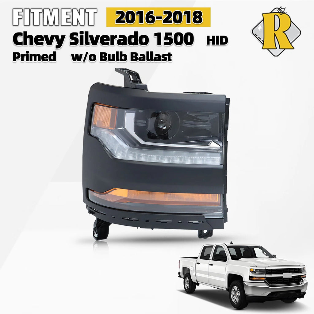 HID/Xenon Headlight for Chevy Silverado 1500 (2016–2018) Right RH