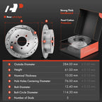 Drilled Rotors & Brake Pads Set for Hyundai Tucson