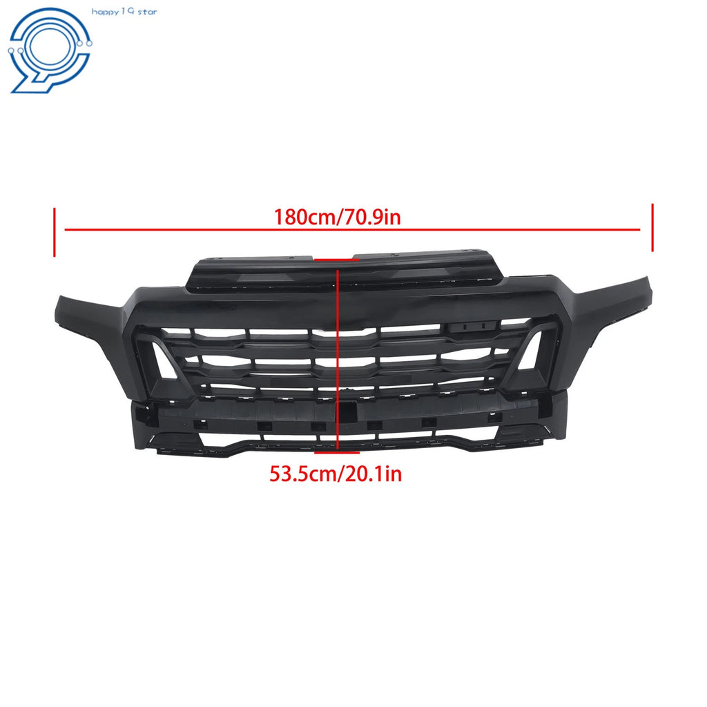 Front Bumper Upper Grille Gloss Black for Chevrolet Colorado Z71 (2023–2024)