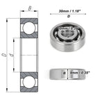 6200 Deep Groove Ball Bearing for Scooter Skateboard Wheel (10x30x9mm)
