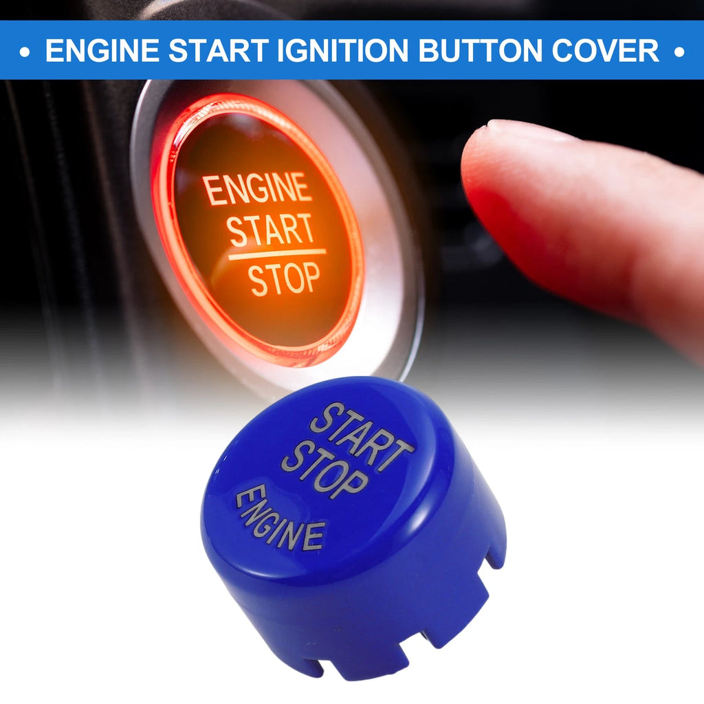 Push Start Button Cover for BMW (Compatible, 2.5cm, Blue)