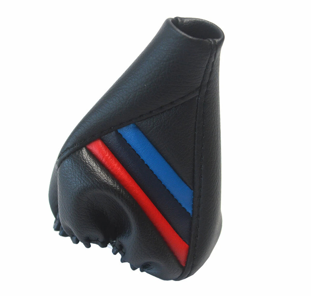 Manual Shift Boot Cover for BMW E21 E12 (1975–1984) Black M Style Stripes
