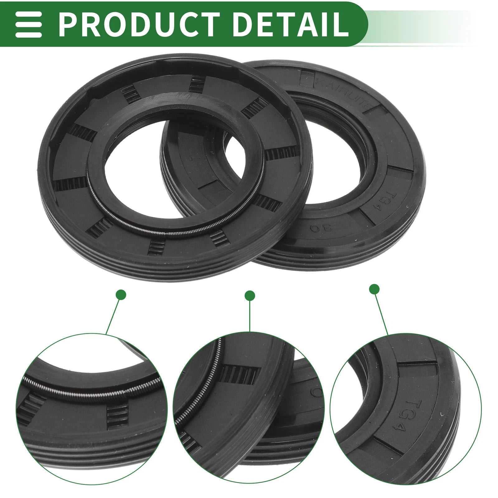Set of 5 Oil Seal TG4 Lip Seal Ring NBR Rubber 30x55x7mm