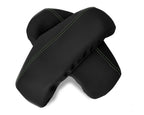 Armrest Cover for Audi A8 (2011–2017) Leather Black Green Stitch