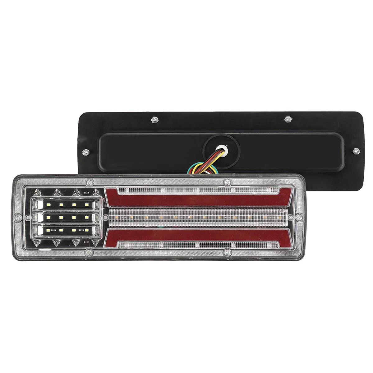 24V Flowing Rear Light Turn Signal Brake Reverse Lamp for Trailer Truck Lorry
