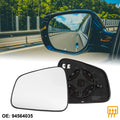 Heated Rearview Left Side Mirror Glass with Backing Plate for Chevrolet Trax (2013–2020)