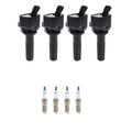 Set of 4 Ignition Coils & Spark Plugs for Chevrolet Colorado (2004–2012)