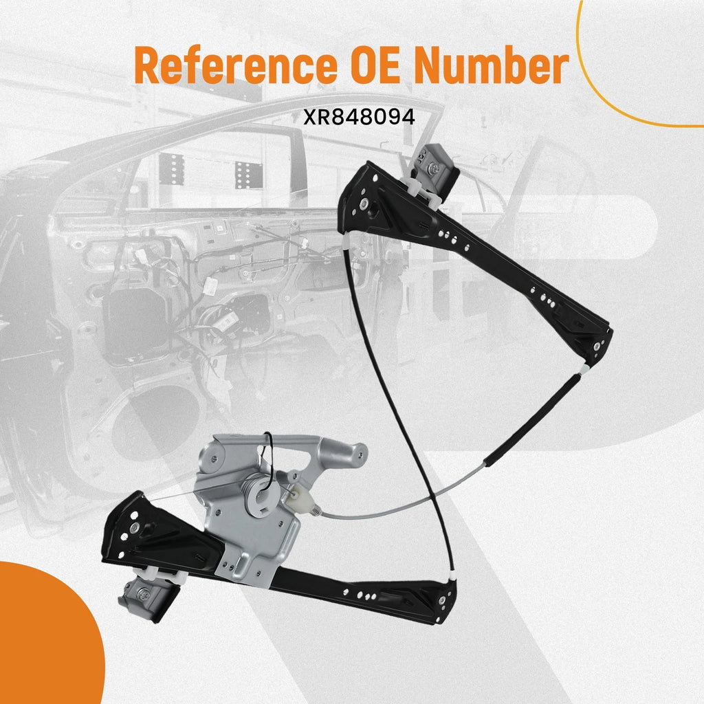 Window Regulator Left Driver Front for Jaguar S-Type (2002–2008) XR848094