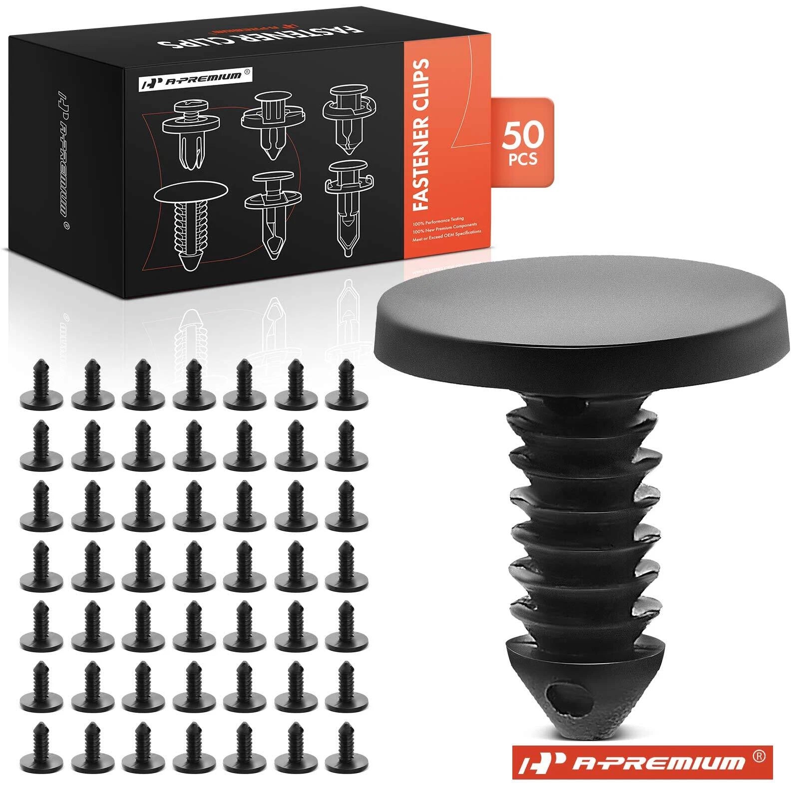 50x Nylon Weatherstrip Retainer Clips for GM Ford Mustang 