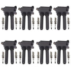 8 Ignition Coils + 16 Iridium Spark Plugs for Dodge Jeep Chrysler 300 Ram (2009–2019)