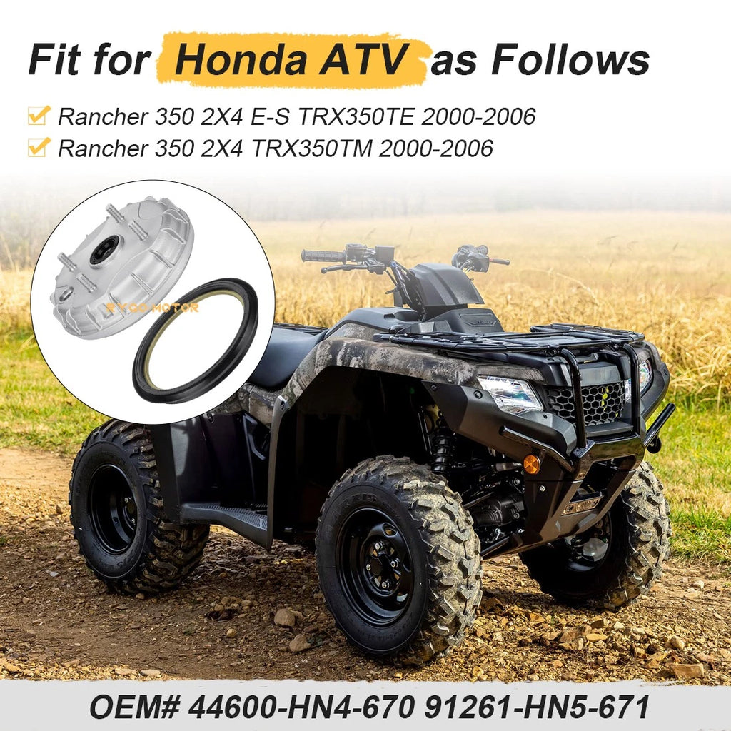 Front Brake Drum & Dust Seal for Honda Rancher 350 TRX350TE TRX350TM (2000–2006)